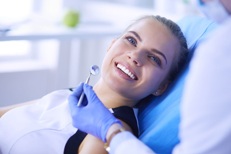 dental patient smiling after procedure