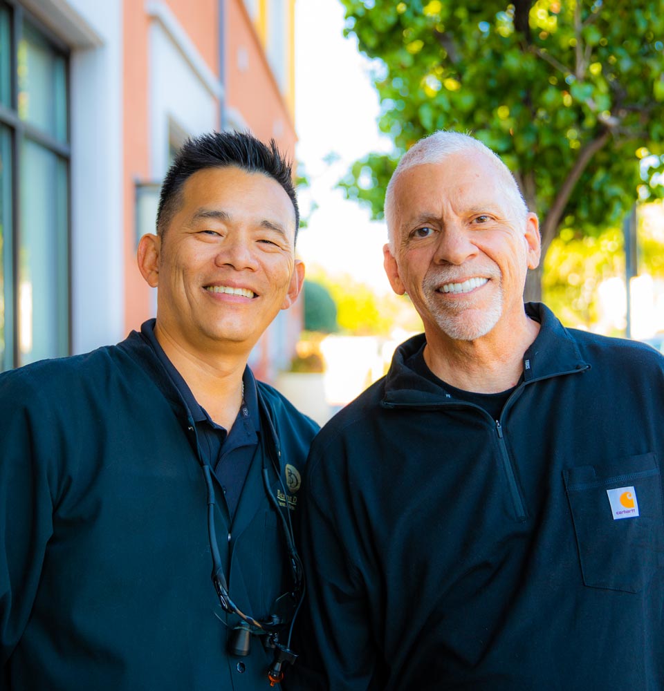 Walt and Dr. Siao smiling together outside